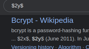 Bcrypt - Wikipedia bcrypt is a password-hashing $2x$, $2ys (June 2011). In Ju 