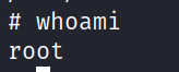 whoami root 